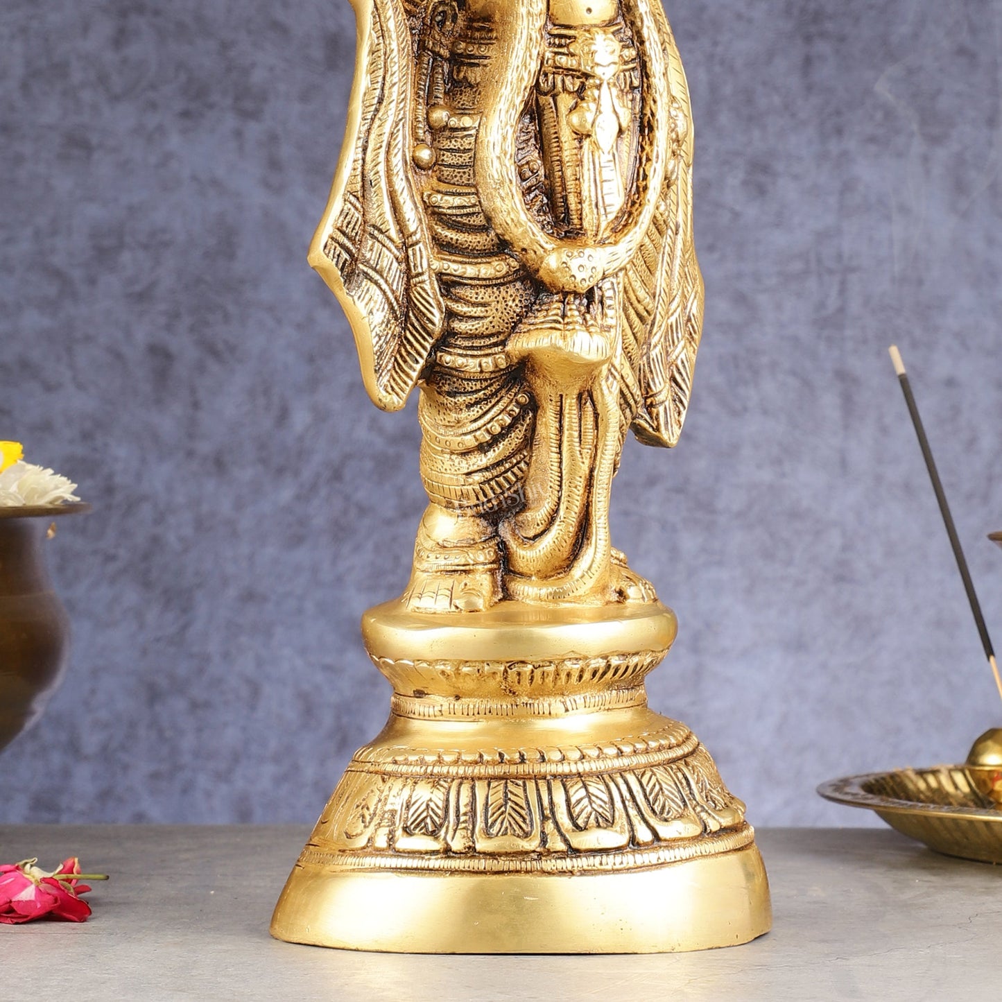 Superfine Brass Krishna Idol - 18 Inch - Budhshiv.com