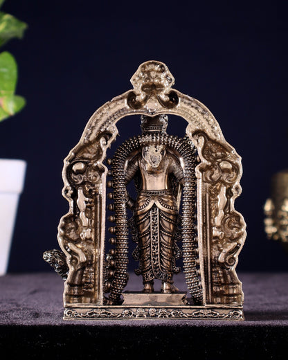 Superfine Brass Lord Murugan Idol – Intricately Crafted, 5" - Budhshiv.com