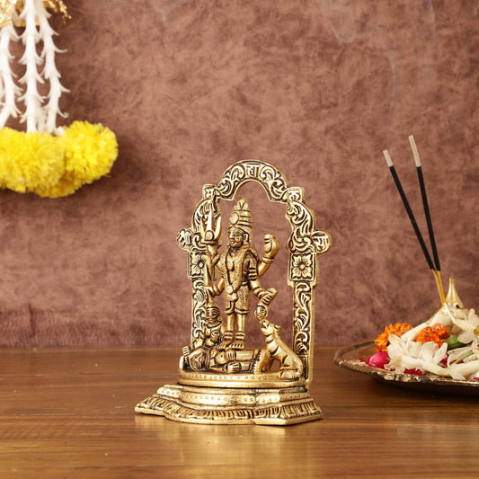 Superfine Brass Mahalasa Narayani Mohini Vishnu Avatar Idol | Height 5.5 inch - Budhshiv.com