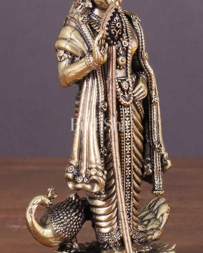 Superfine Brass Murugan Swamy Idol – Two Size Options | Intricately Crafted - Budhshiv.com