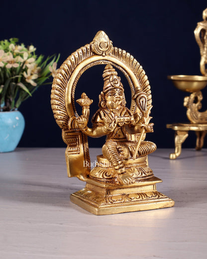 Superfine Brass Rajarajeshwari Tirupur Sundari Lalita Devi Idol | Height 6 inch - Budhshiv.com