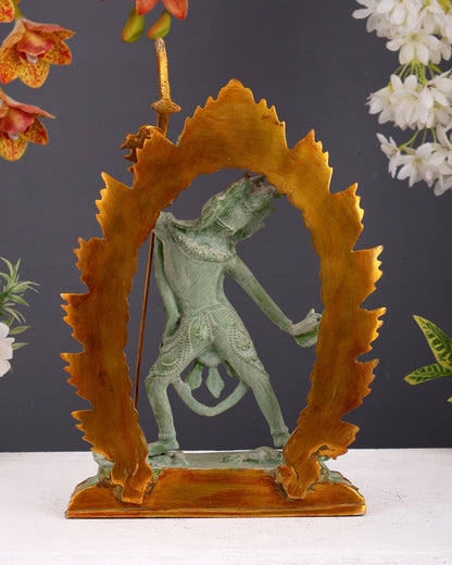Tibetan Brass Vajrayogini Statue – Antique Patina Tantric Goddess Sculpture 12 Inch - Budhshiv.com