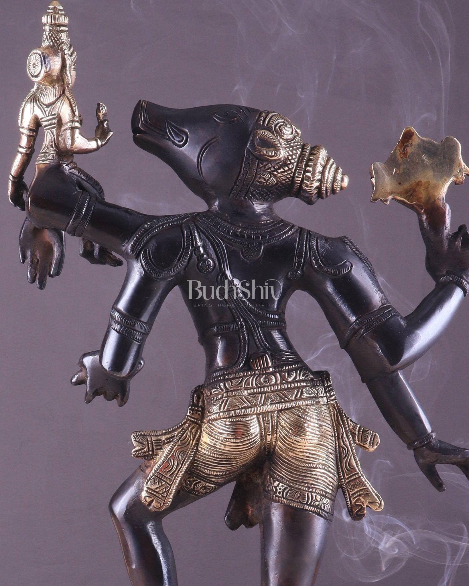 Varaha lakshmi Brass Idol 17.5" - Budhshiv.com