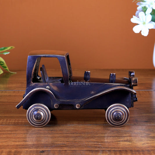 Vintage Brass Car Showpiece Classic Décor | Handcrafted in Solid Brass - Budhshiv.com