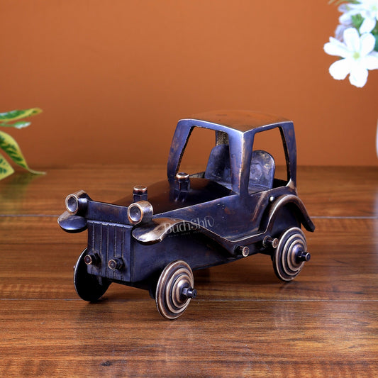 Vintage Brass Car Showpiece Classic Décor | Handcrafted in Solid Brass - Budhshiv.com