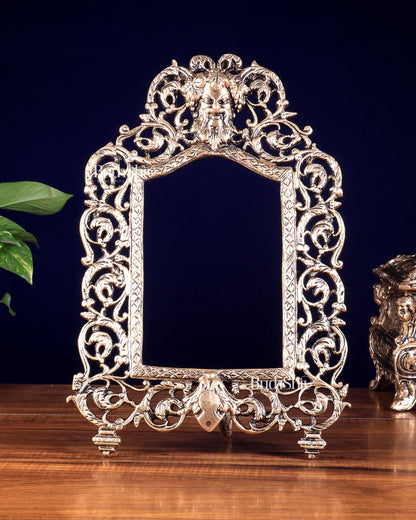 Vintage Brass Greek Design Photo Frame – Wall Hanging & Tabletop - Budhshiv.com