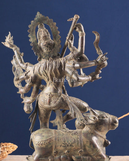 Vintage Bronze Goddess Kali Sculpture | Indonesian Lost Wax Casting - Budhshiv.com