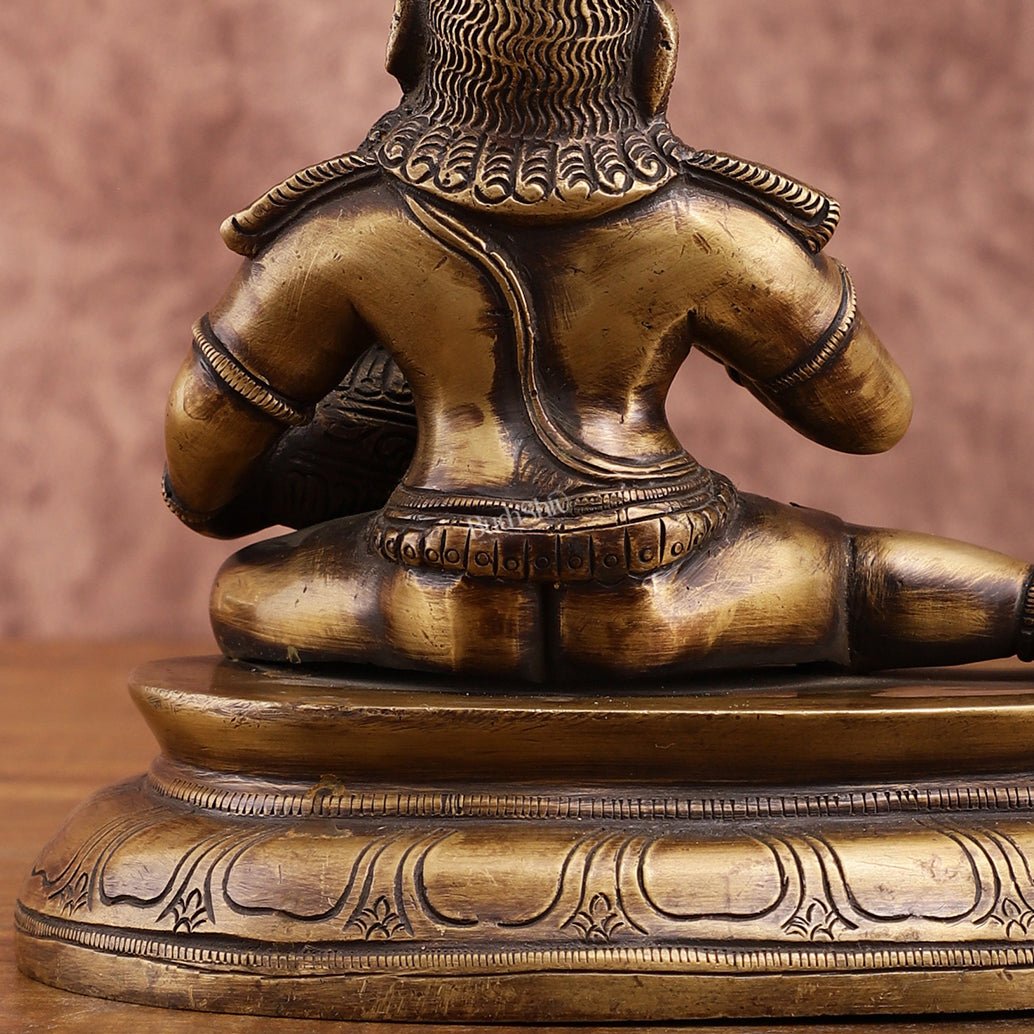 Vintage Pure Brass Makhan Chor Idol – Unique Handcrafted Statue - Budhshiv.com
