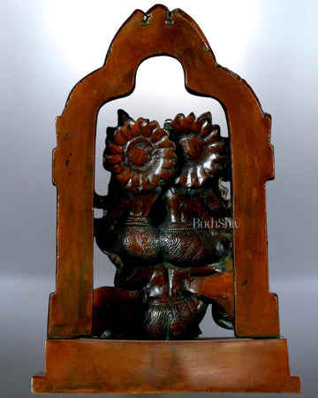 Vishnu Lakshmi on Garuda Brass idol 12 inch dual tone - Budhshiv.com