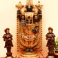 Permanent Black and Golden Finish on Brass Balaji Idol 4 feet brass murti 48 inch statue