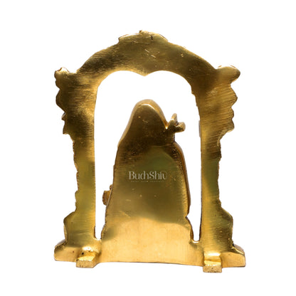 Adi Shankara Brass Statue | 5" Height | Advaita Vedanta Teachings - Budhshiv.com