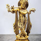 Antique Finish Brass Krishna Idol | 20" - Budhshiv.com
