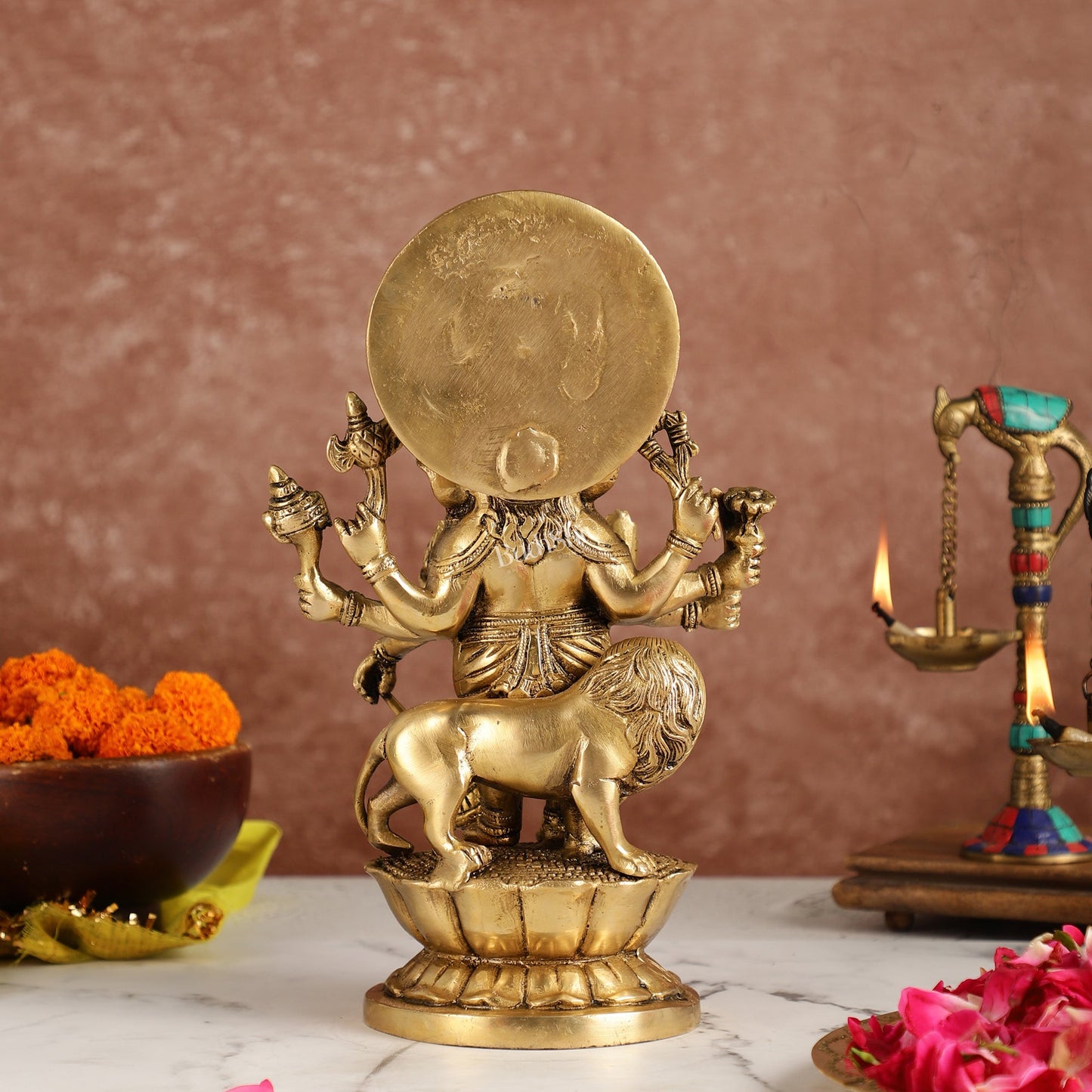 Ashirwaad Kana drishti Vinayaka Ganesha Brass Idol - 12 Inch - Budhshiv.com