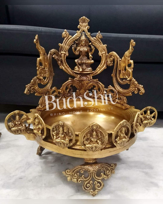 Ashtalakshmi Brass urli - Budhshiv.com