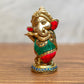 Baby Flute Ganesha Brass Idol - Perfect for Office Desk, Study Table, Temple - stonework - Budhshiv.com