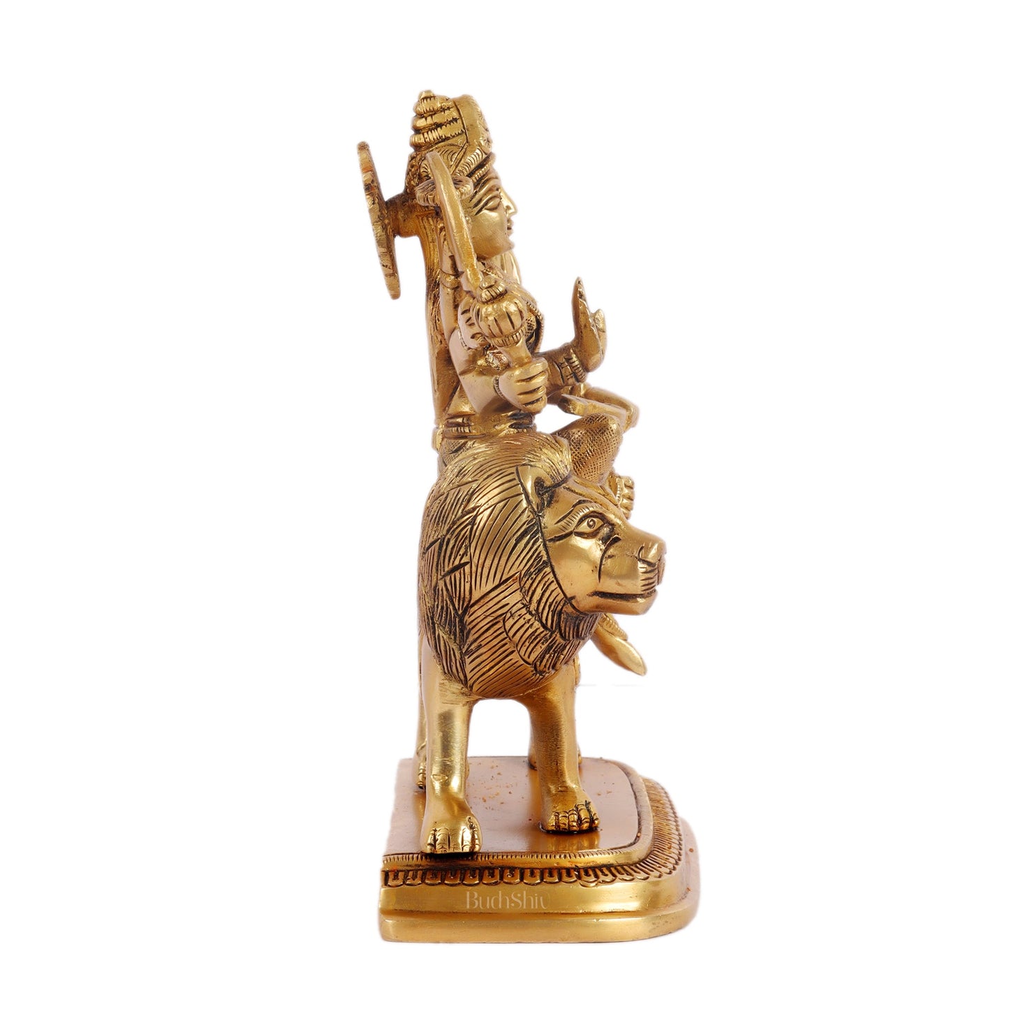 Beautiful Brass Durga Statue 7 Inch | Devi Durga Sculpture | BudhShiv - Budhshiv.com