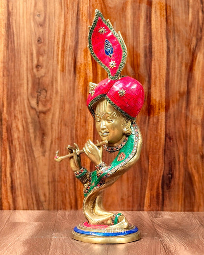 Beautiful Modern Aatma Krishna Brass Idol 20" | BudhShiv - Budhshiv.com