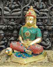 Beautifully Handcrafted Lord Hanuman Statue | Seated in Meditation | 16" Height - Budhshiv.com