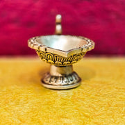 Brass aarti diya with handle - Budhshiv.com