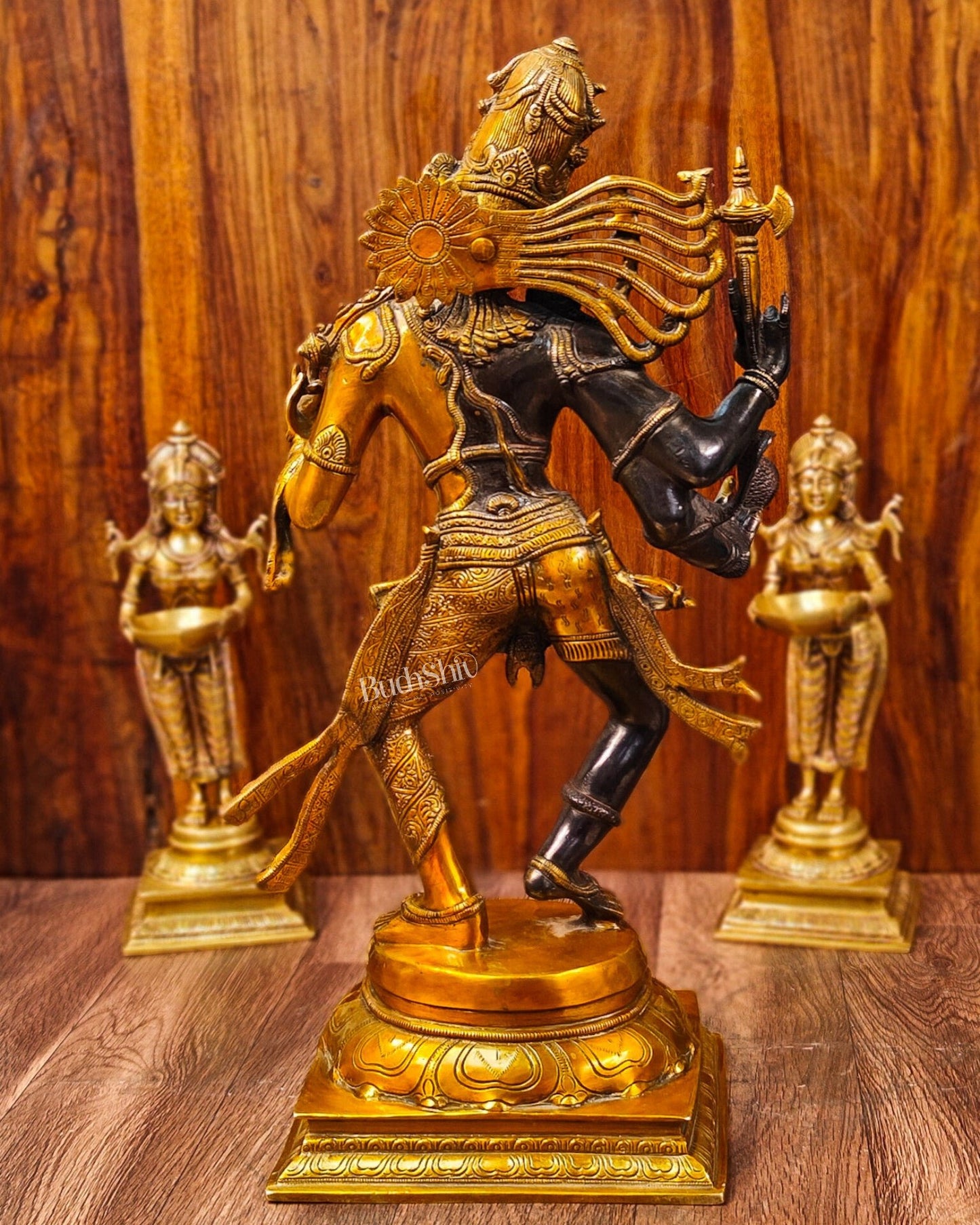 Brass ardhanarishvara Statue 24 inch. - Budhshiv.com