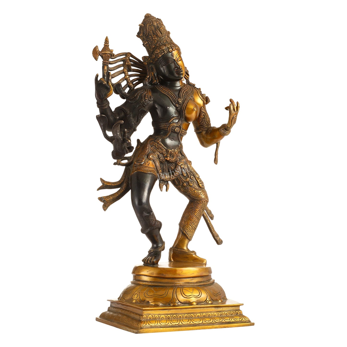 Brass ardhanarishvara Statue 24 inch - Budhshiv.com