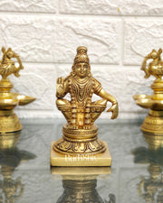 Buy Brass Ayyappan Swamy Statue 5" Online | BudhShiv – Budhshiv.com