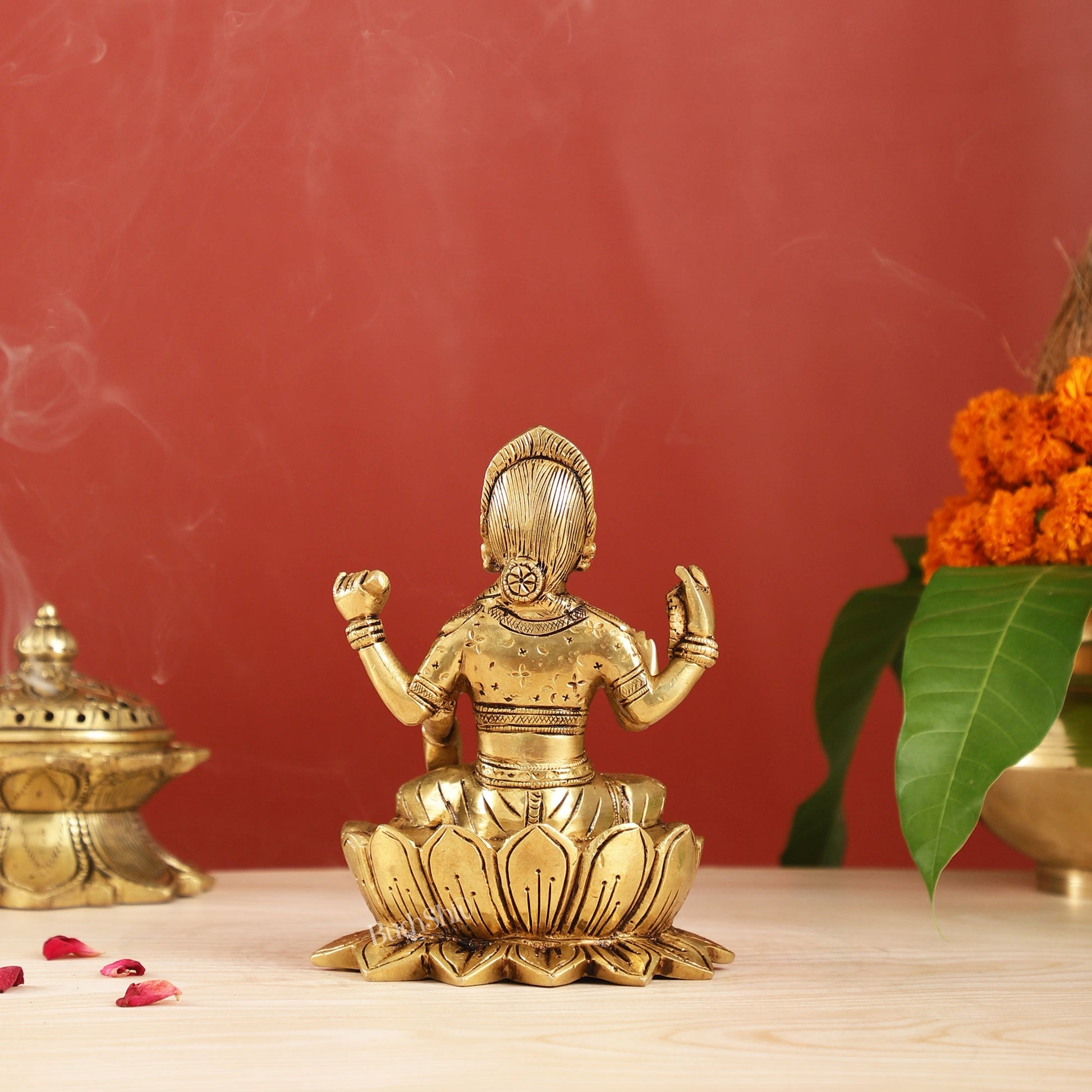 Brass Bal ambika ma balatirupurasundari/ Balambigai Statue 6.5" - Budhshiv.com