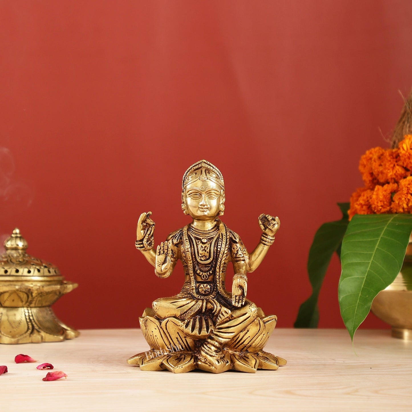 Brass Bal ambika ma balatirupurasundari/ Balambigai Statue 6.5" - Budhshiv.com