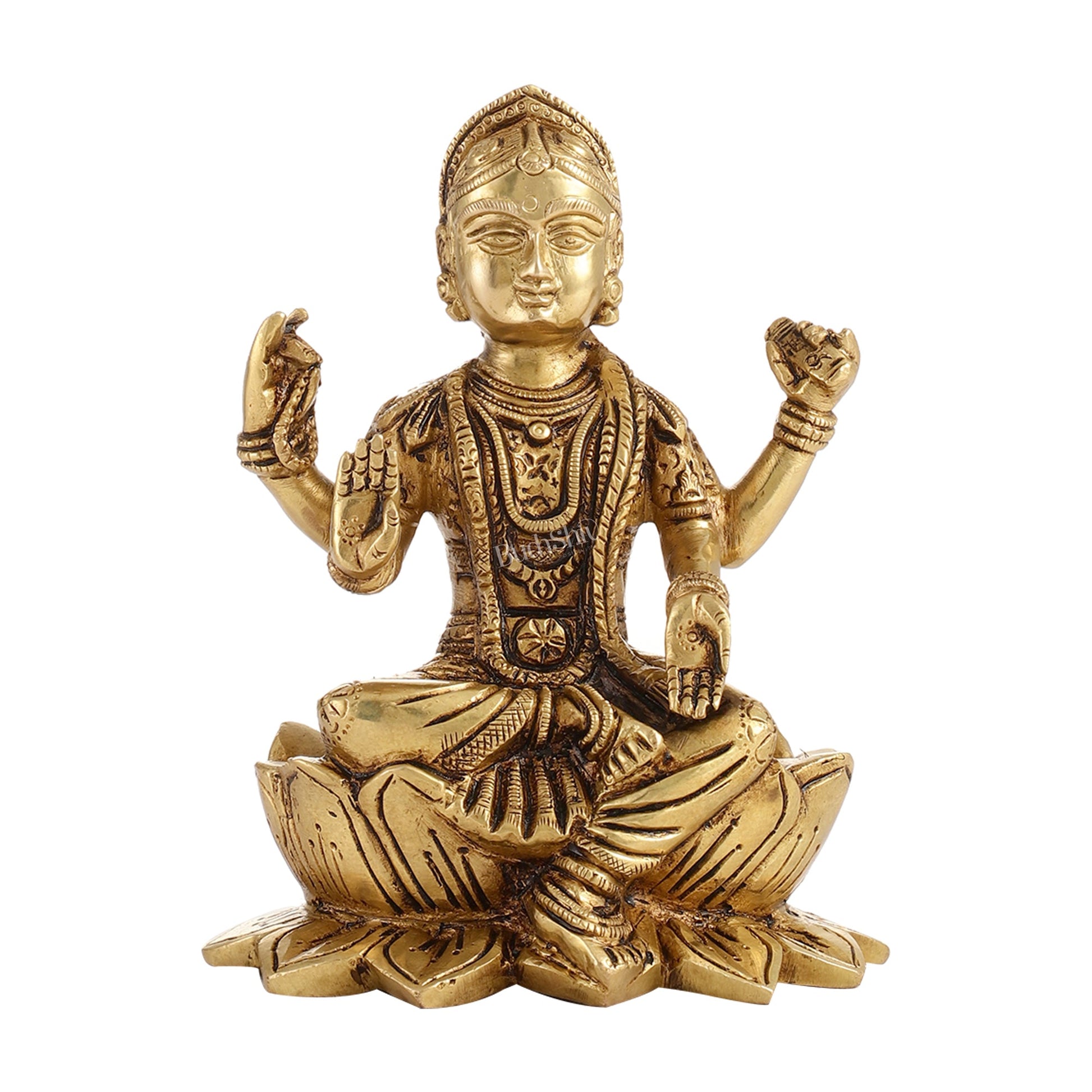 Brass Bal ambika ma balatirupurasundari/ Balambigai Statue 6.5" - Budhshiv.com