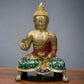 Brass Buddha Statue in Blessing Abhaya Mudra 18 inch - Budhshiv.com