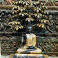 Brass Buddha Statue Under Tree - 32 inch - Budhshiv.com