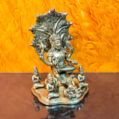 Brass Dakshinamurthy Statue 9" - Budhshiv.com