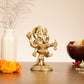 Brass Dancing Ganesha Idol | 6" Height | Artistic Elegance - Budhshiv.com