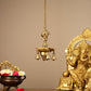 Brass Dancing Ganesha Oil Lamp Vilakku 6 inch lamp - Budhshiv.com