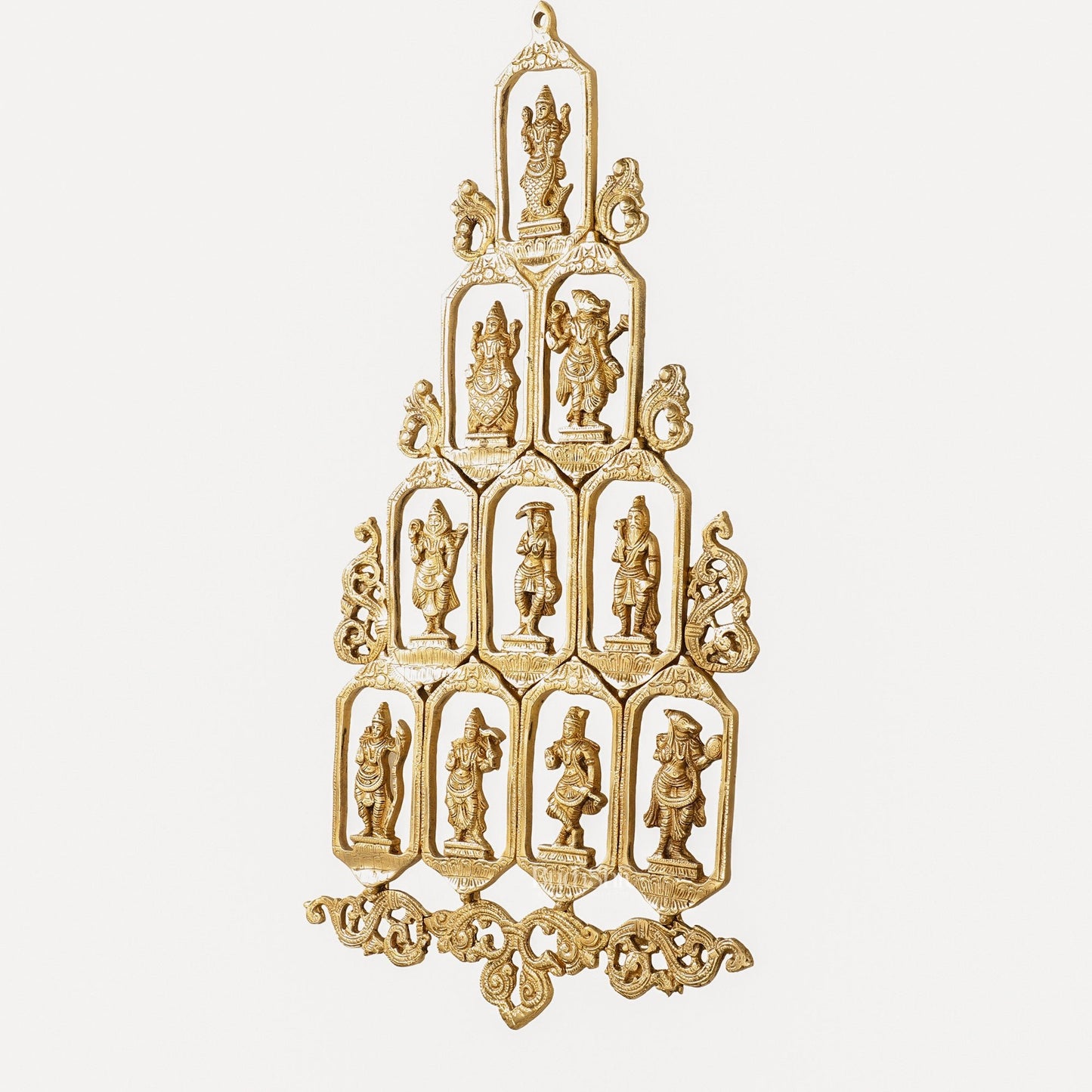 Brass Dashavatar Wall hanging - Budhshiv.com