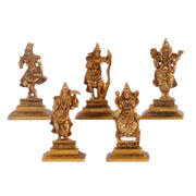 Brass Dashavatara idols 4.5 inches - Budhshiv.com