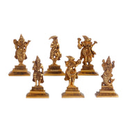 Brass Dashavatara idols 4.5 inches - Budhshiv.com