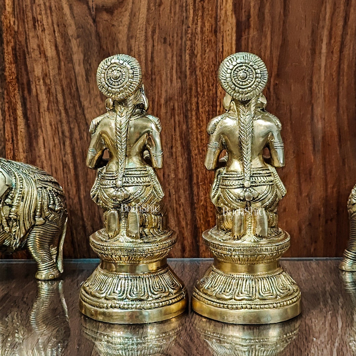 Brass Deep Lakshmi pavaai Vilakku 9" - Budhshiv.com