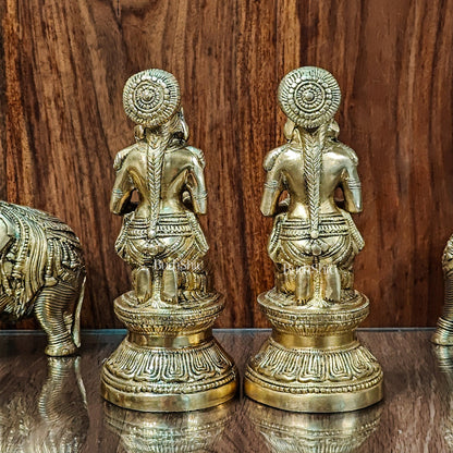 Brass Deep Lakshmi pavaai Vilakku 9" - Budhshiv.com