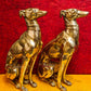Brass Dog Statues - Pair or Single Piece - Height 23 inches - Budhshiv.com
