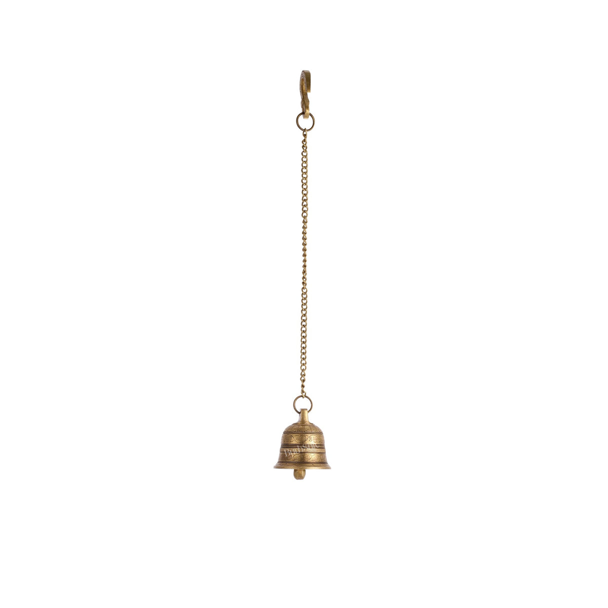 2 Inch Bell Brass Engraved hanging bell 2.5 inch diameter – Budhshiv.com