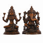 Brass Ganesh Lakshmi Idols - 11" - Budhshiv.com