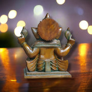 Brass Handcrafted Aashirwaad Ganesha 15" - Budhshiv.com