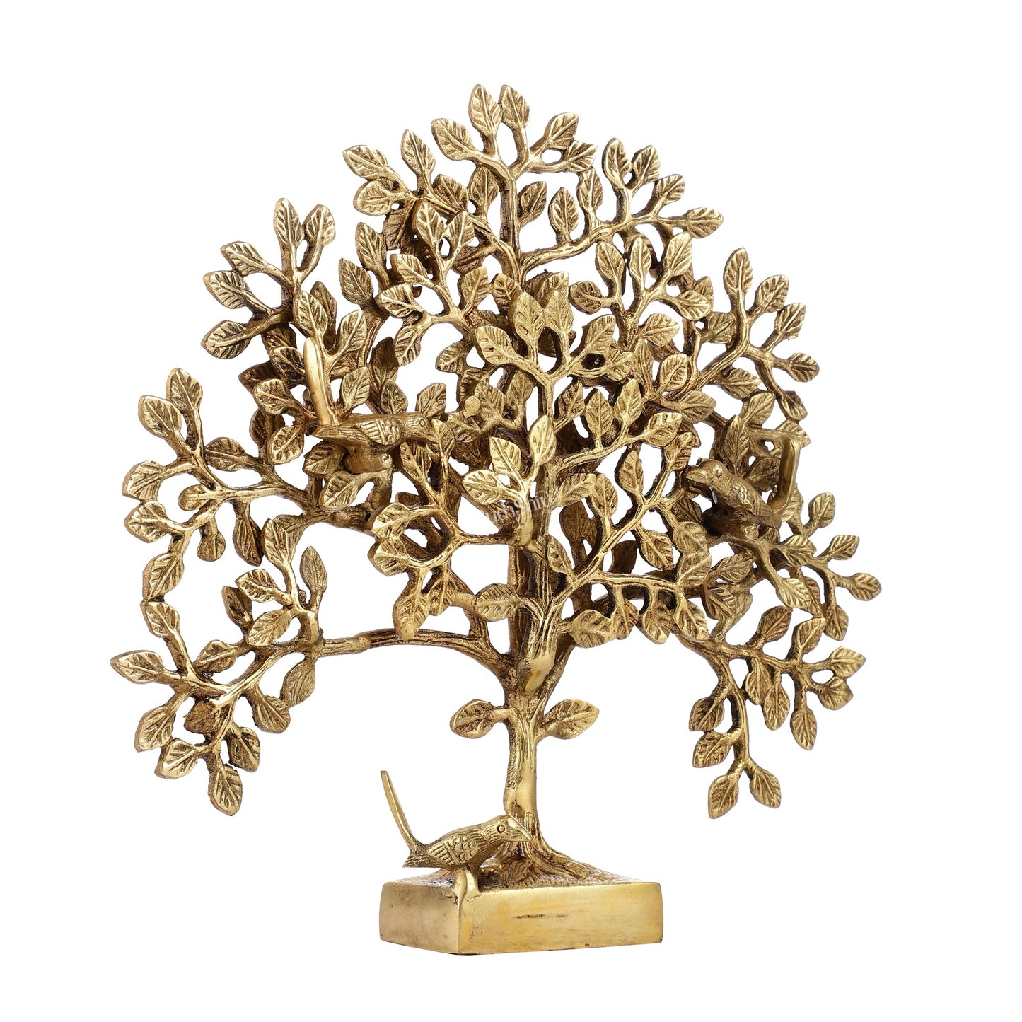 Brass Kalpavriksha tree for tables 11" - Budhshiv.com