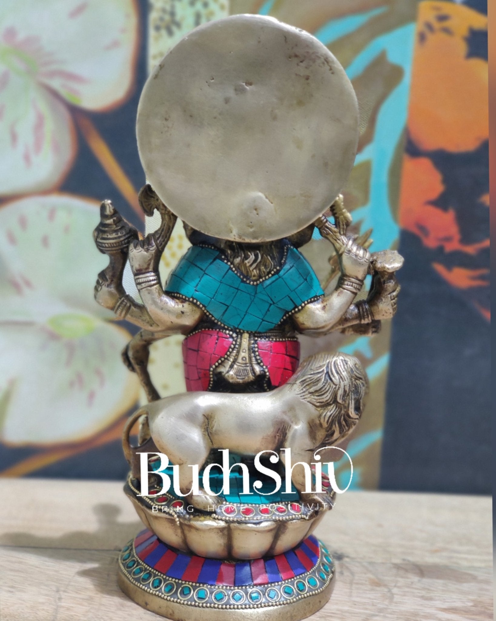 Brass Kana dhrishti Ganesha statue 12" - Budhshiv.com