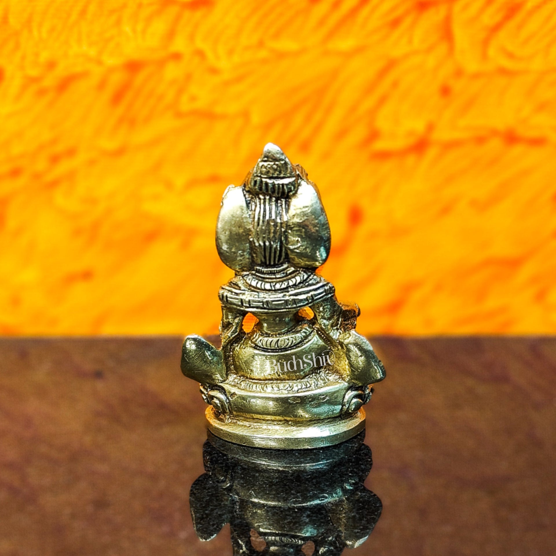Brass Kubera Idol, 3" Height, God of Wealth - Budhshiv.com