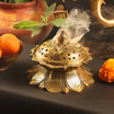 SILVER PLATED DHOOP LOTUS main image 1