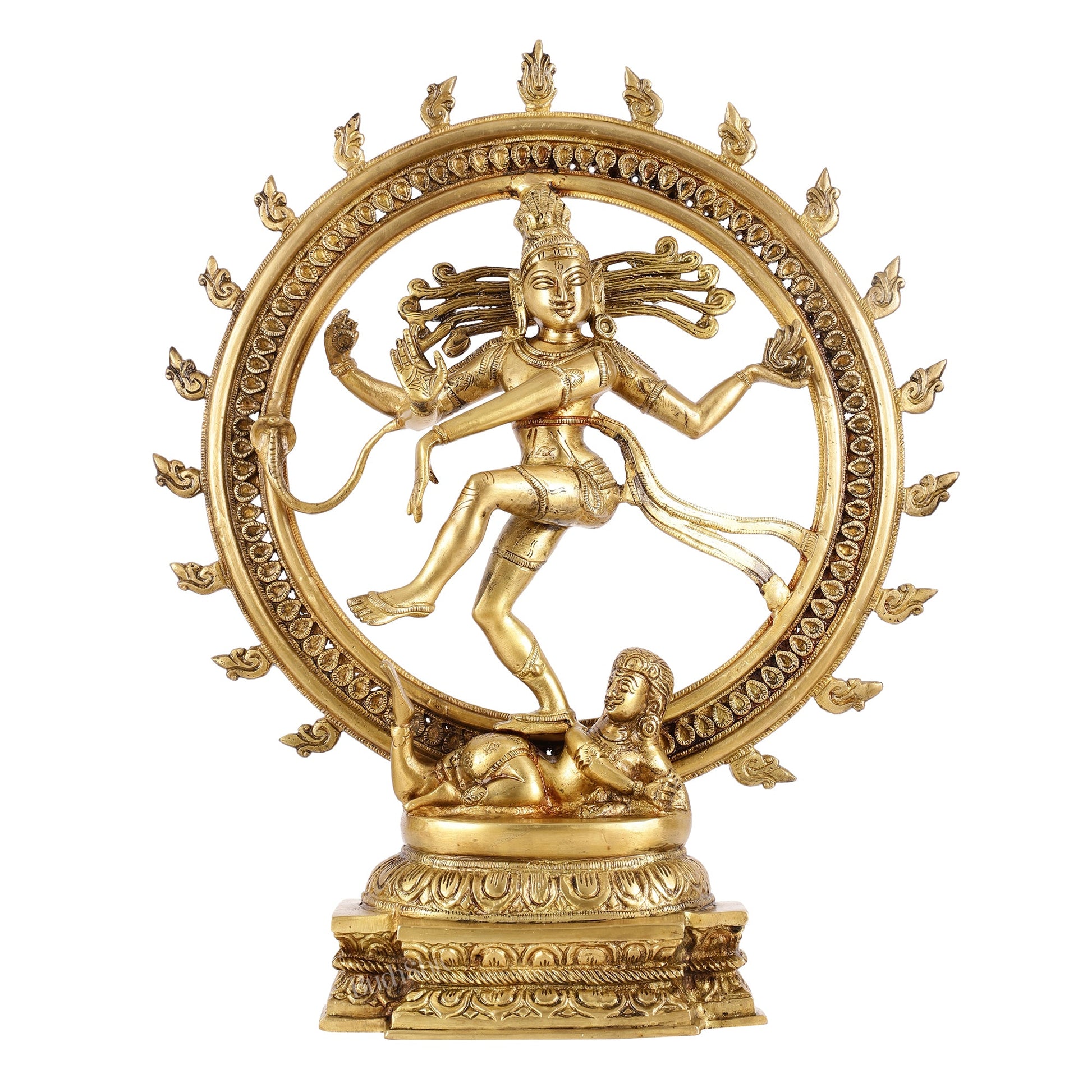 Brass Nataraja Sculpture - 18.5 Inch - Budhshiv.com