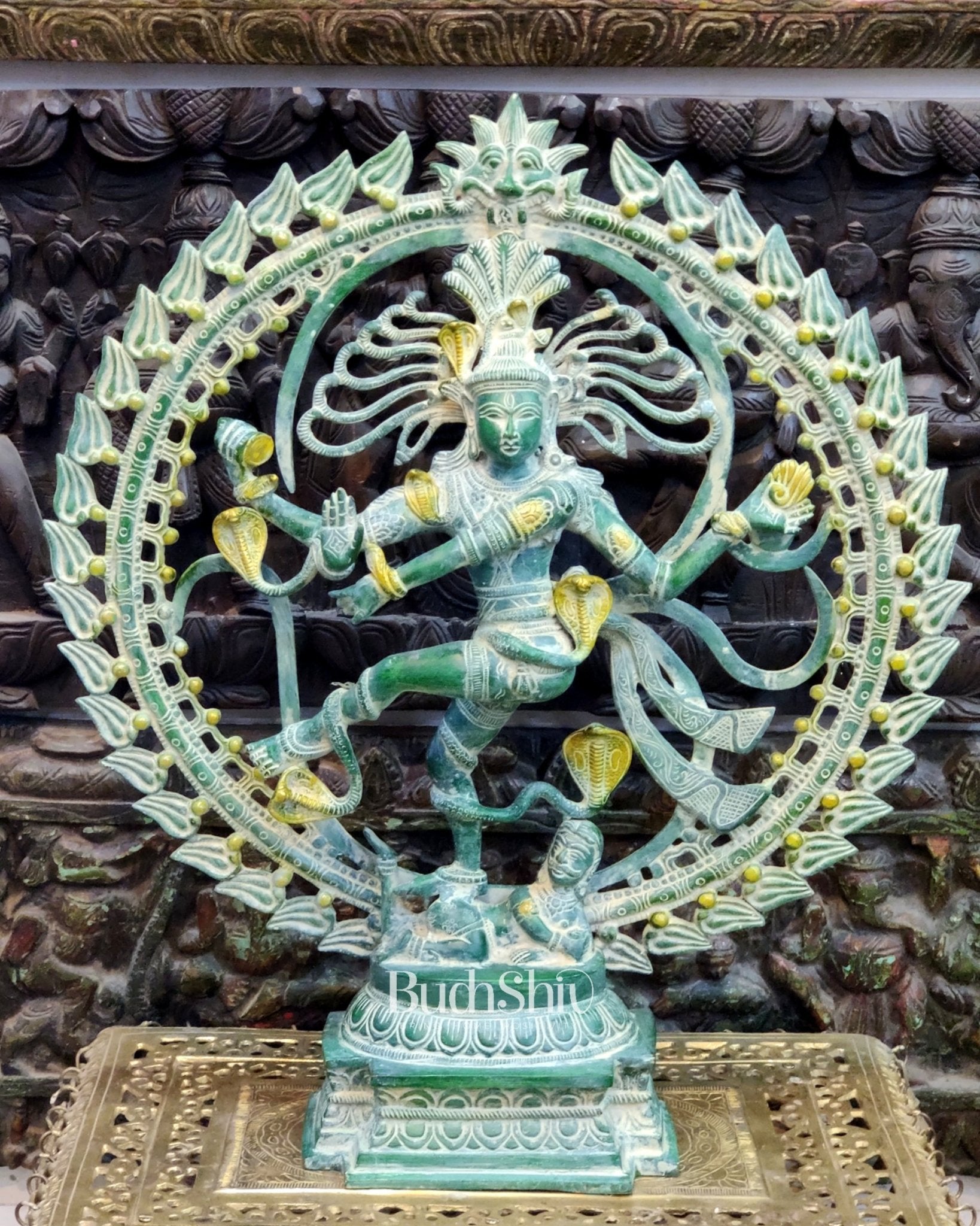 Brass Nataraja statue 25" - Budhshiv.com