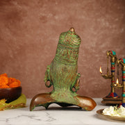 Brass Parvati Bust table accent 12" - Budhshiv.com